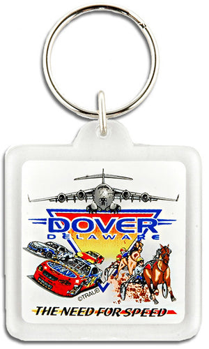 Key Ring Lucite Dover Need for Speed