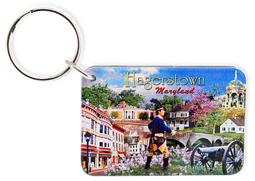 Key Ring Thick Lucite Hagerstown Photo Montage
