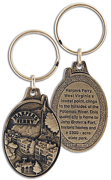 Key Ring Antique Brass Harpers Ferry
