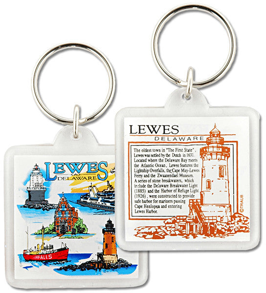 Key Ring Lucite Lewes History