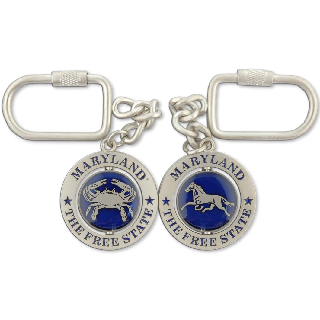 Key Ring Rotator Maryland Horse Crab