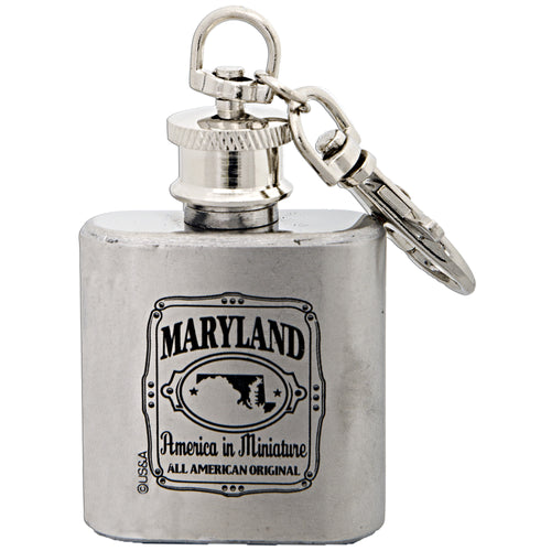 Key Ring Stainless Flask Maryland