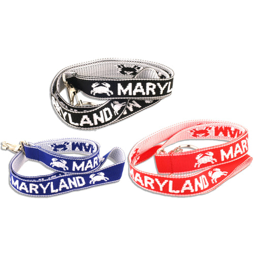 Keyring Lanyard with Crabs Maryland Red Black & Blue