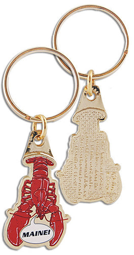 Key Ring Color-Filled Maine Lobster