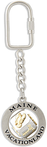 Key Ring Spinner Dice Maine Icons