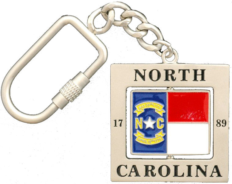 Key Ring Rotator North Carolina Flag