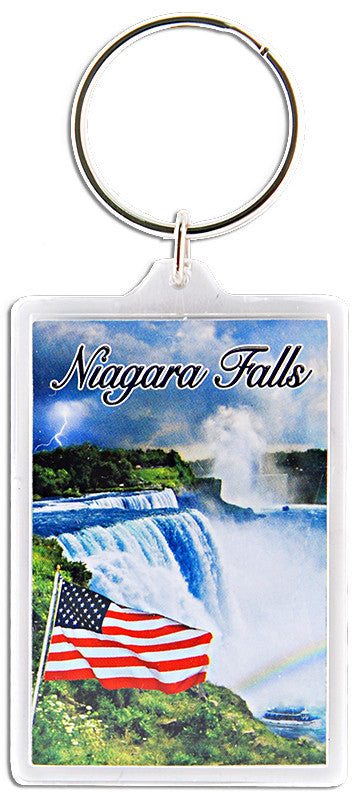 Key Ring 2x3 Lucite Niagara Falls Photos