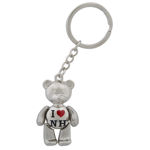 KRNH05 Key Ring Moving Bear I Heart NH