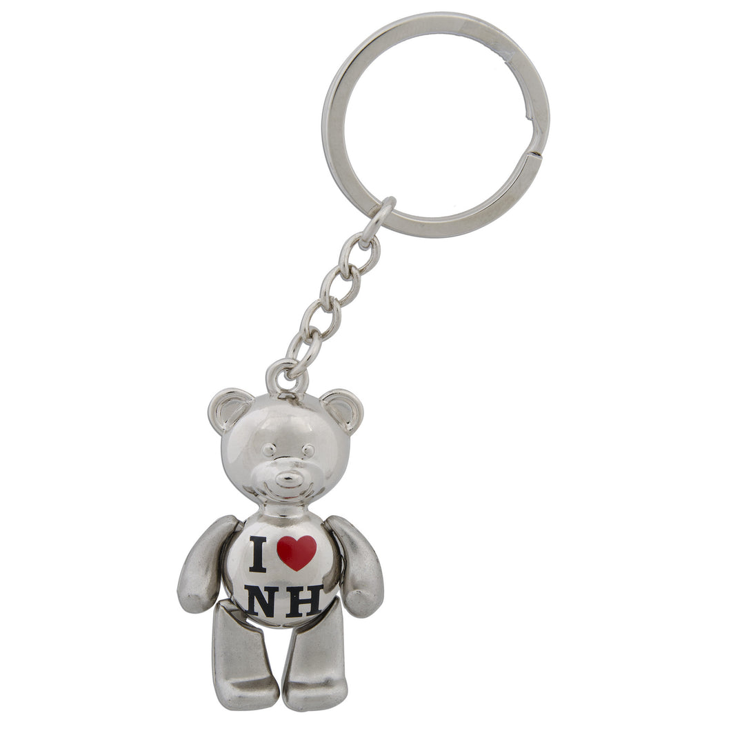 KRNH05 Key Ring Moving Bear I Heart NH