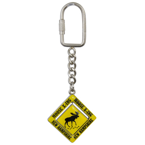 KRNH06 Key Ring Rotator New Hampshire Moose Bear