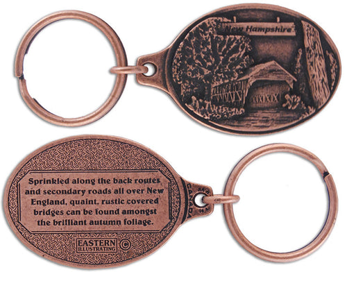 Key Ring Antique Mix New Hampshire Covered Bridge