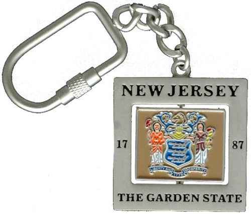 Key Ring Rotator New Jersey Flag