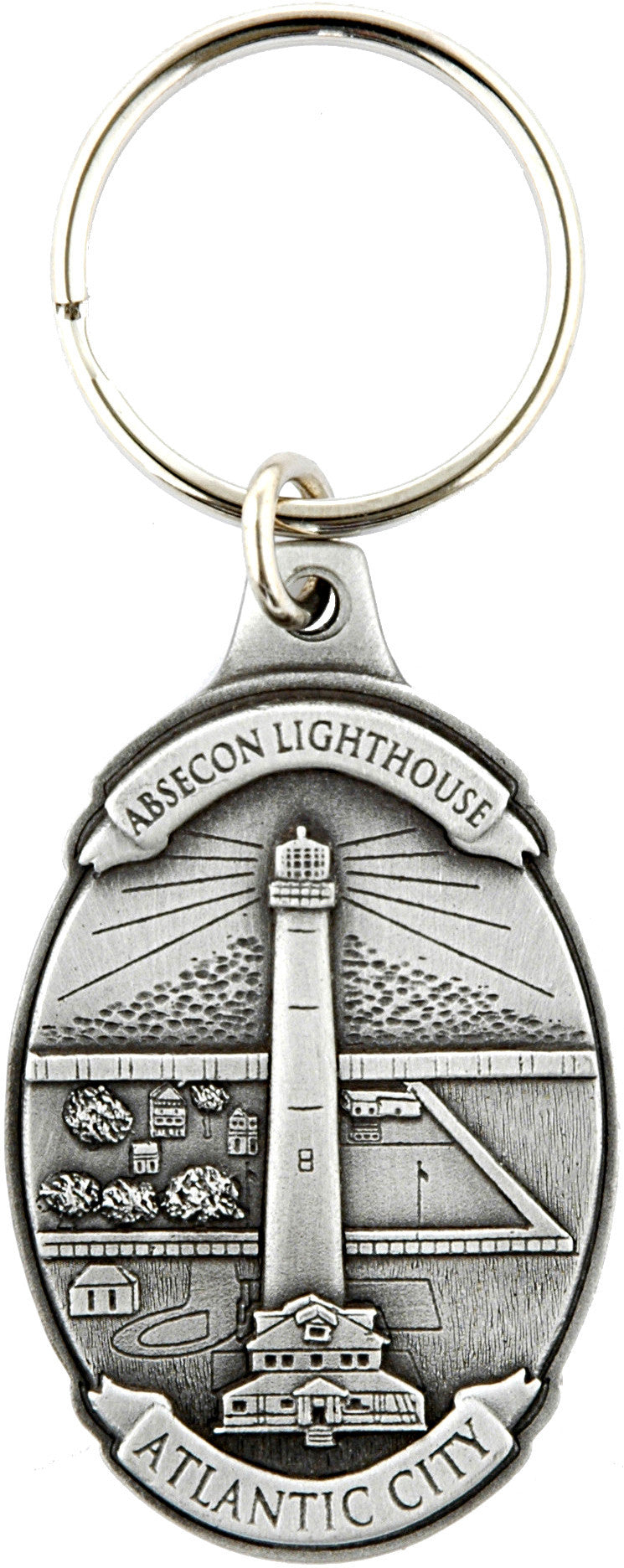 Key Ring Pewter Absecon Lighthouse NJ