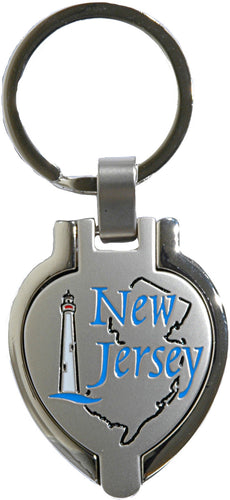 Key Ring Pewter Locket New Jersey