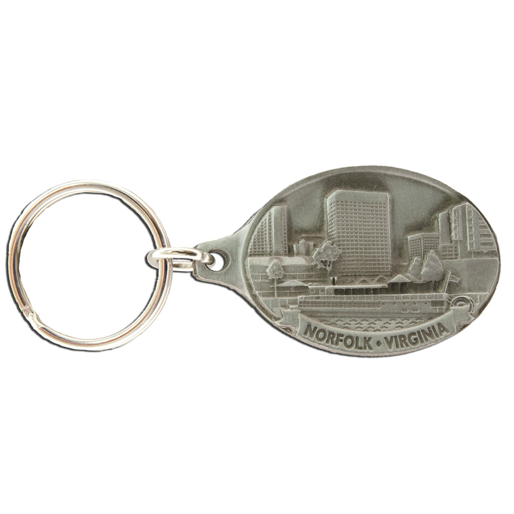 Key Ring Pewter Norfolk Virginia