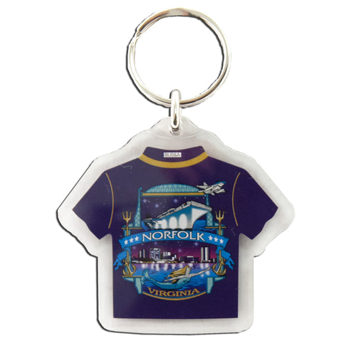 Key Ring Lucite T-Shirt Norfolk at Night