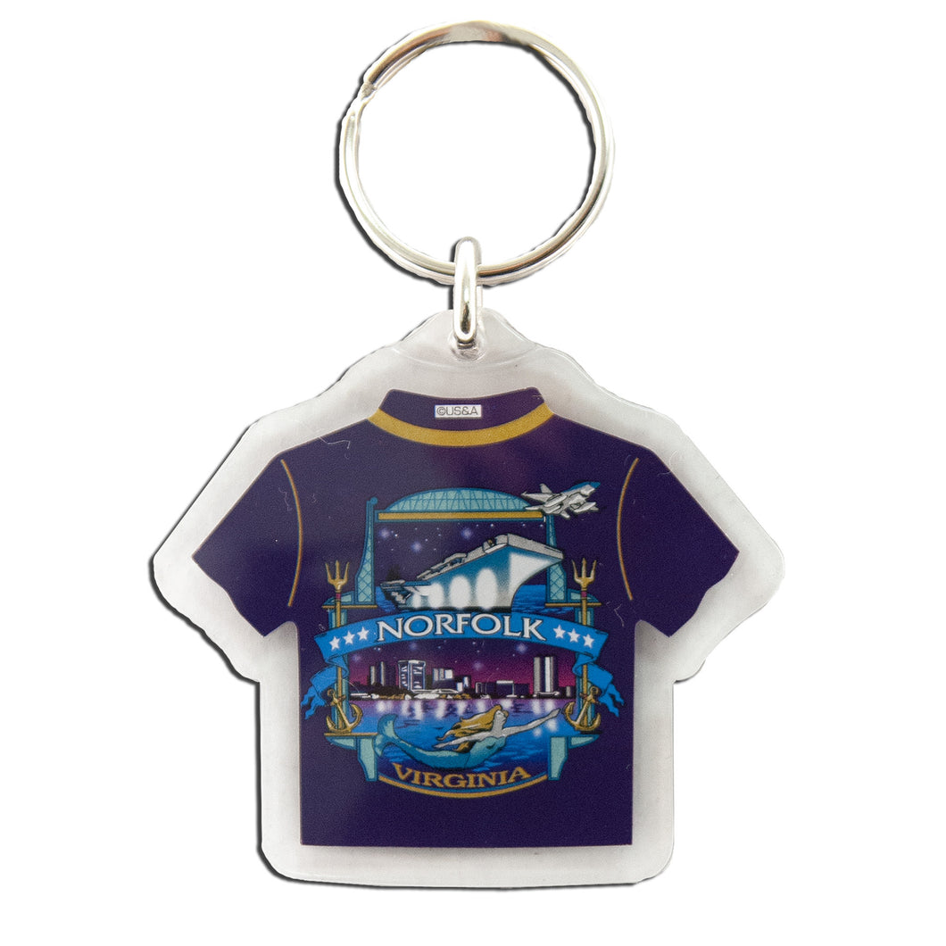 Key Ring Lucite T-Shirt Norfolk at Night