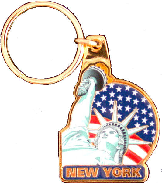 Key Ring Color-Filled Statue of Liberty New York