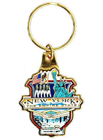 Key Ring Color Filled New York State