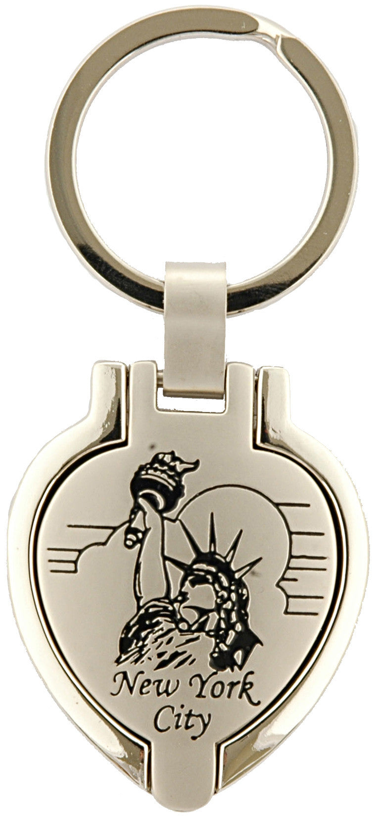 Key Ring Pewter Locket New York City