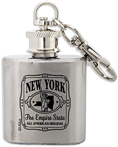 Key Ring Stainless Flask New York