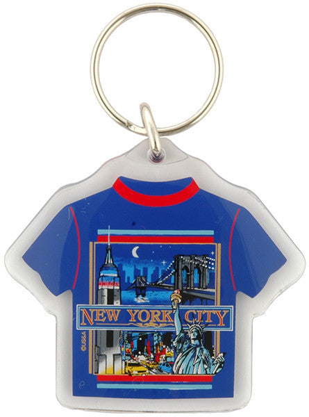 Key Ring Lucite T-Shirt New York City Night