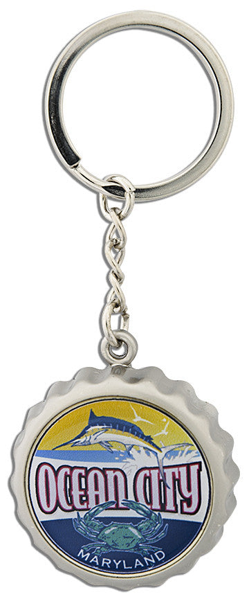 Key Ring Bottle Cap Opener Ocean City