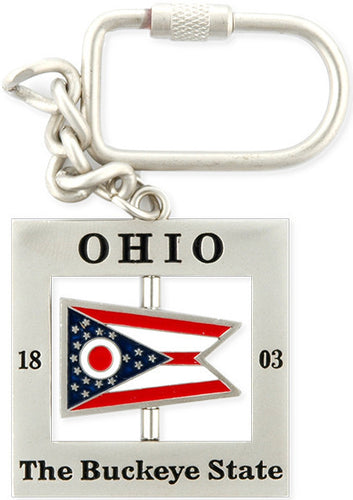 Key Ring Rotator Ohio Flag
