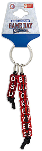 Key Ring Beaded Ohio State