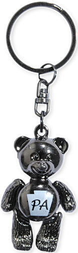 Key Ring Moving Teddy Bear Pennsylvania