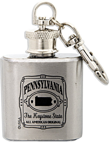 Key Ring Stainless Flask Pennsylvania