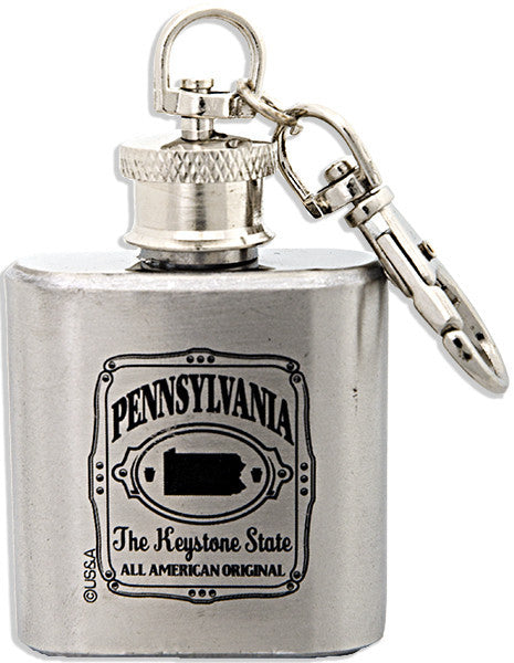 Key Ring Stainless Flask Pennsylvania