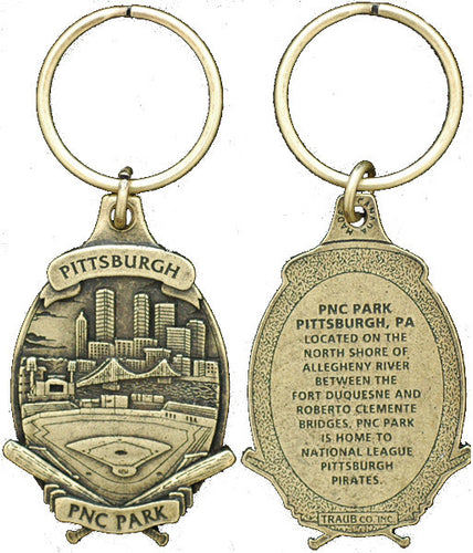 Key Ring Antique Brass PNC Park Pittsburgh