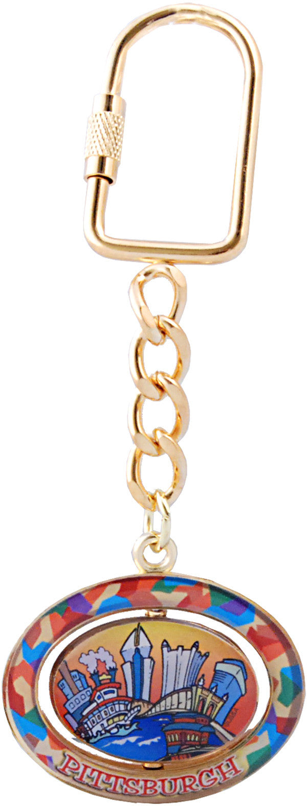Key Ring Rotator Pittsburgh Panorama