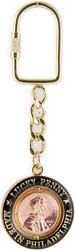 Key Ring Rotating Philadelphia Lucky Penny