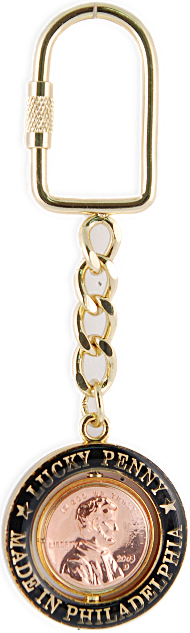 Key Ring Rotating Philadelphia Lucky Penny