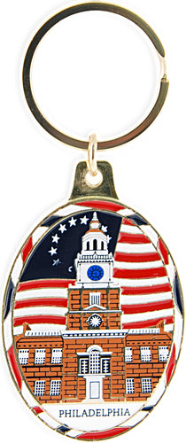 Key Ring Color-Filled Phil Independence Hall