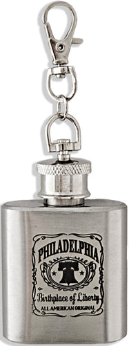 Key Ring Stainless Flask Philadelphia