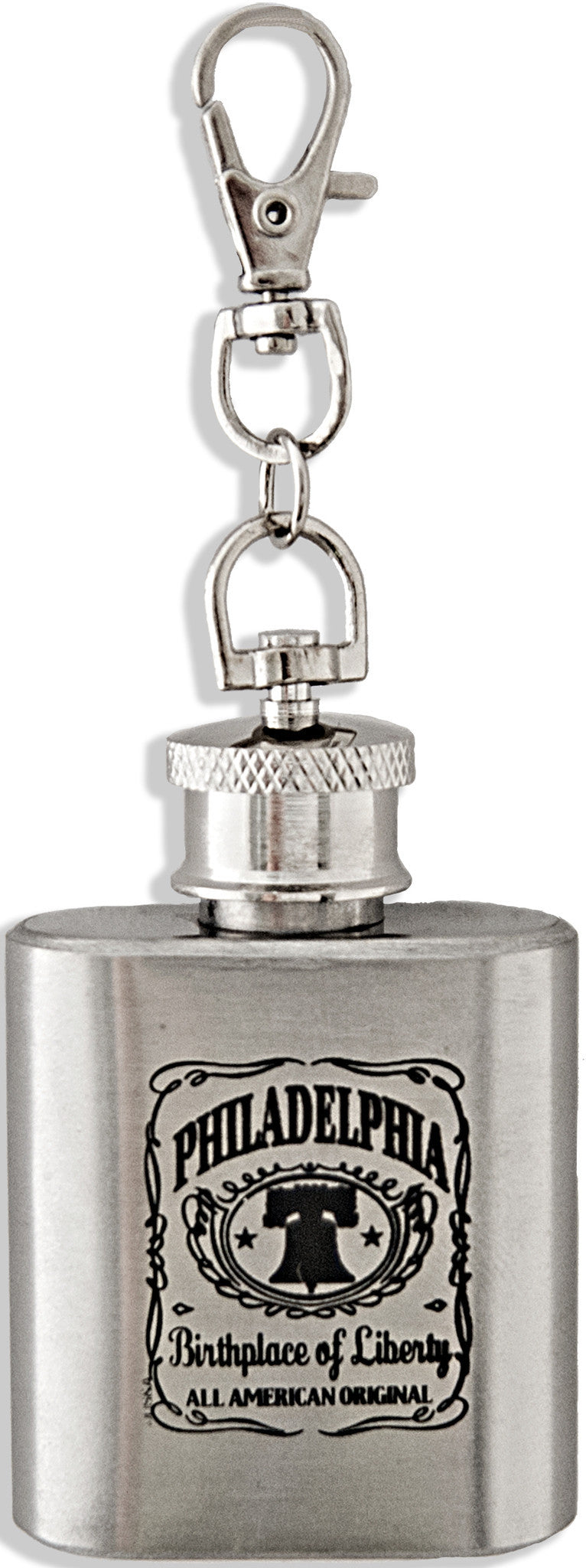 Key Ring Stainless Flask Philadelphia