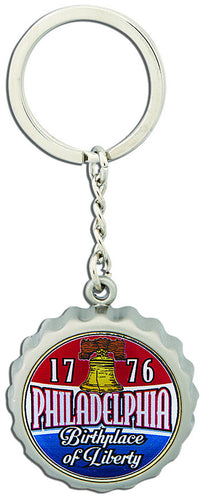 Key Ring Bottle Cap Opener Philadelphia
