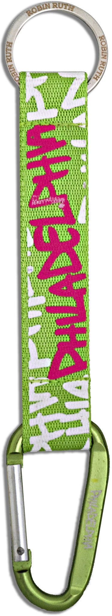 Key Ring Clip Philadelphia Neon Lime Pink