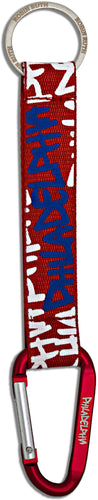 Key Ring Clip Philadelphia Neon Red Blue