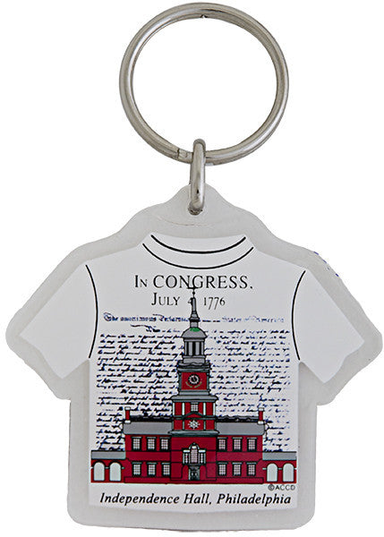 Key Ring Lucite T-Shirt Philadelphia