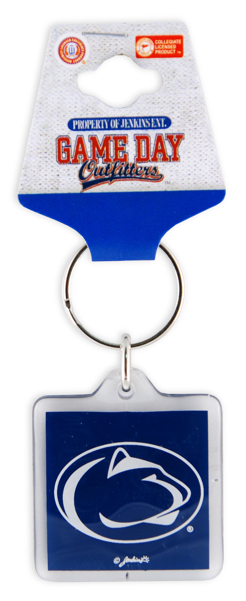 Key Ring Lucite Square Penn State