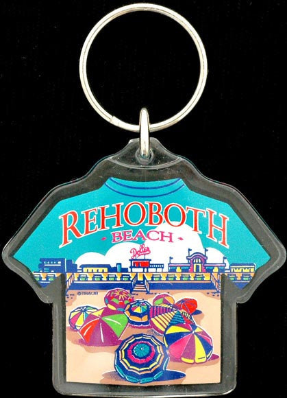 Keyring Lucite T-Shirt Rehoboth Beach