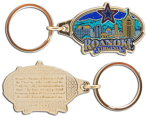Key Ring Color-Filled Roanoke