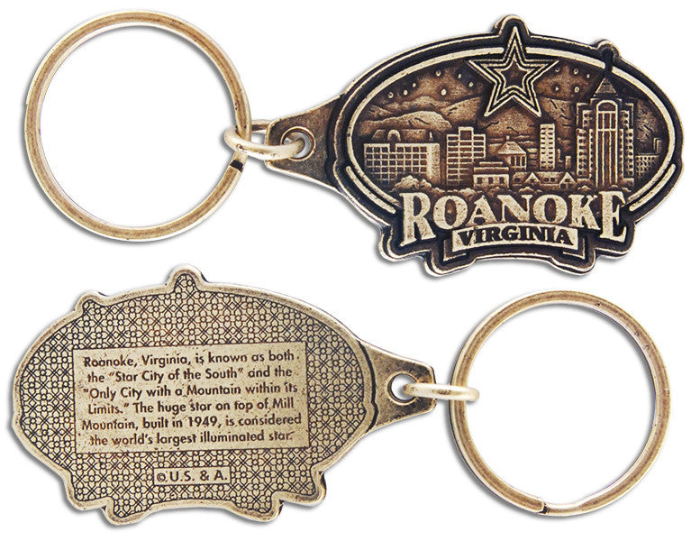 Key Ring Pewter Roanoke