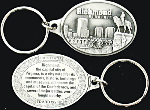 Key Ring Pewter Richmond Virginia
