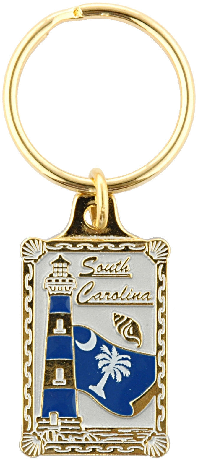 Key Ring Duotone South Carolina Flag