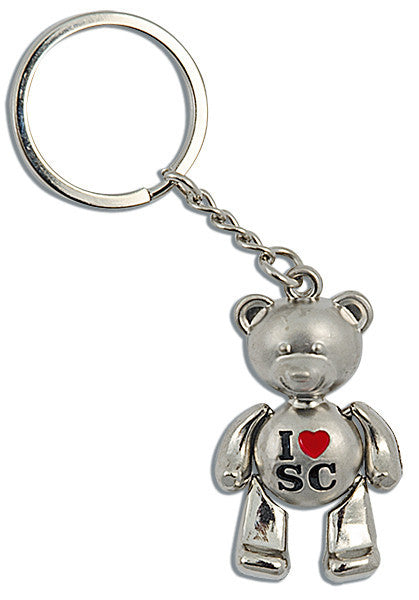Key Ring Moving Teddy Bear SC South Carolina
